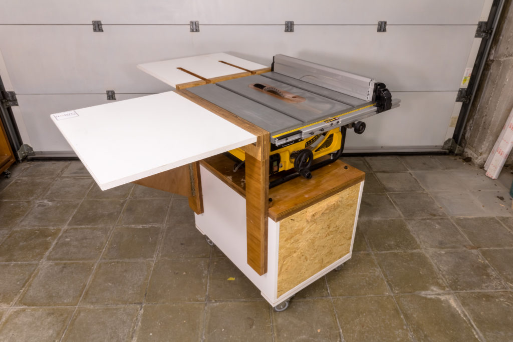 Mobile table saw deals stand