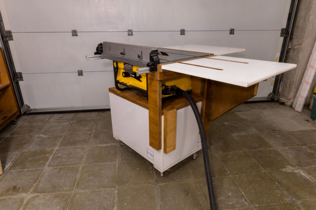 Mobile Table Saw Stand for my DeWalt DW745 HODYO Design